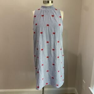 Crown & Ivy Blue and Red Floral Dress